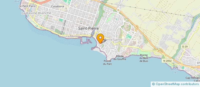 localisation de l'entreprise ASSOCIATION DES FAMILLES ET AMIS DE LA MER 974 ASSOCIATION FAM974  SAINT-PIERRE