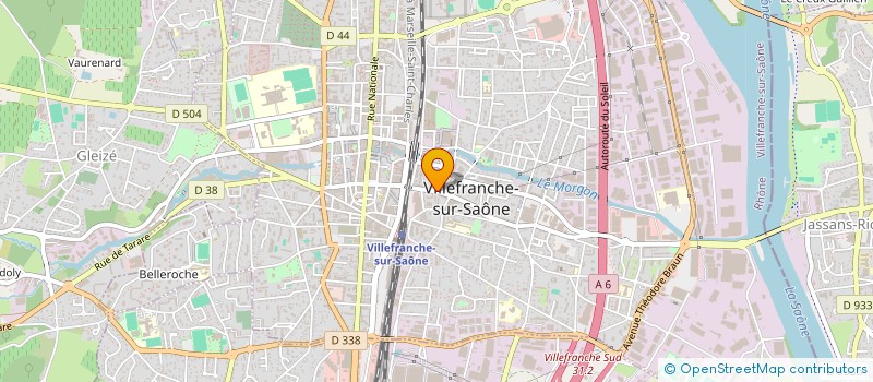 localisation de l'entreprise ASSOCIATION DES FAMILLES ET AMIS DE LA RESIDENCE PIERRE DE BEAUJEU à VILLEFRANCHE-SUR-SAONE