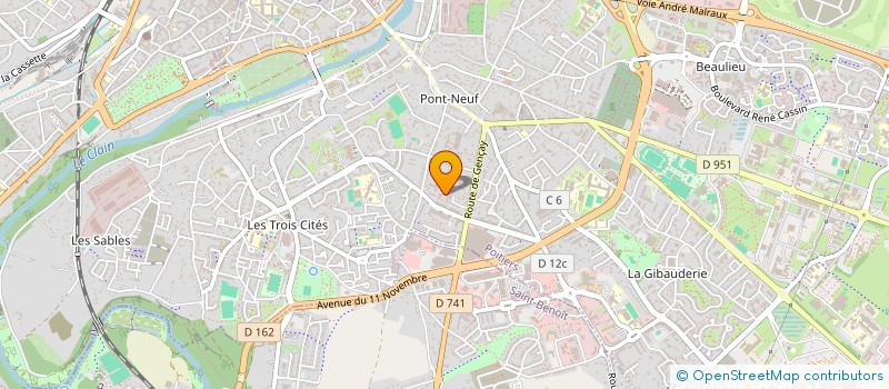 localisation de l'entreprise ASSOCIATION DES FAMILLES ET DES ETUDIANTS COMORIENS DU POITOU CHARENTE à POITIERS
