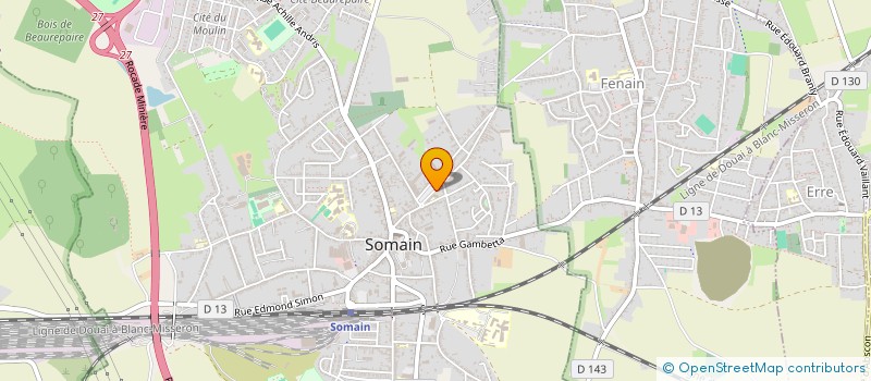 localisation de l'entreprise ASSOCIATION DES FAMILLES ITALIENNES  SOMAIN