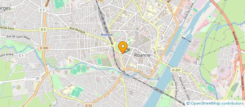 localisation de l'entreprise ASSOCIATION DES FAMILLES PROTESTANTES EVANGELIQUES DU ROANNAIS  ROANNE