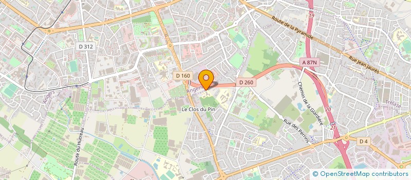 localisation de l'entreprise ASSOCIATION DES FAUCONNERIES  LES PONTS-DE-CE