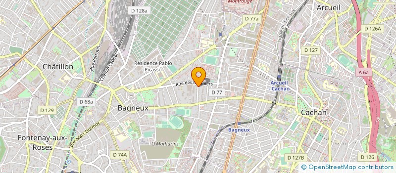 localisation de l'entreprise ASSOCIATION DES FEMMES AFRICAINE DE BAGNEUX à BAGNEUX