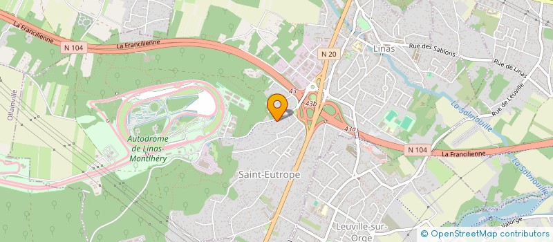 localisation de l'entreprise ASSOCIATION DES FEMMES AVEC HANDICAP D HENRIETTE PETI PETI - AFHHEP EN SIGLE  LINAS