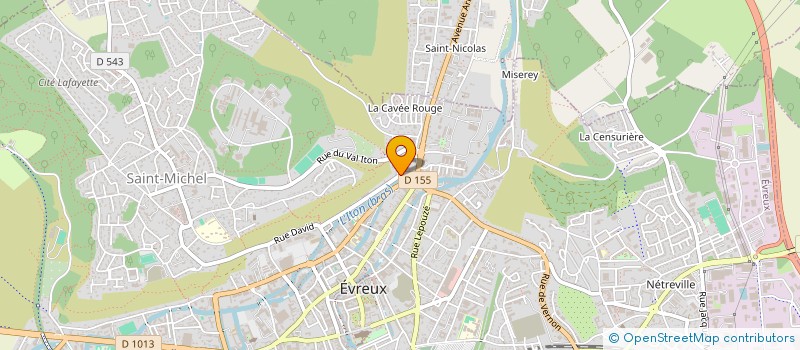 localisation de l'entreprise ASSOCIATION DES FEMMES CONGOLAISES DE LA RDC D'EVREUX  EVREUX