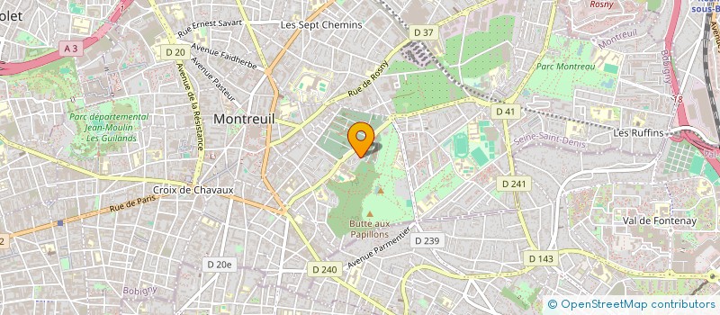 localisation de l'entreprise ASSOCIATION DES FEMMES DE JEAN MOULIN à MONTREUIL