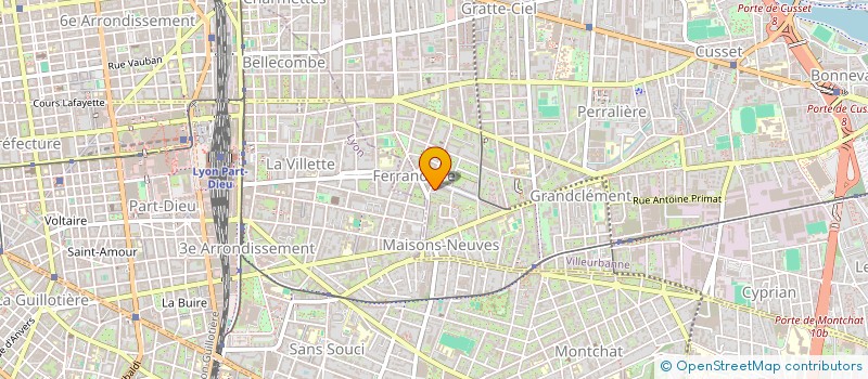 localisation de l'entreprise ASSOCIATION DES FEMMES DE LABE  VILLEURBANNE