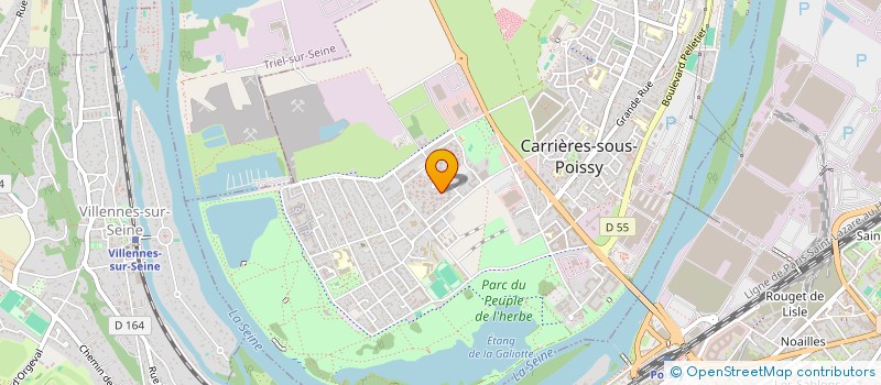 localisation de l'entreprise ASSOCIATION DES FEMMES FRANCO CONGOLAISES  CARRIERES-SOUS-POISSY