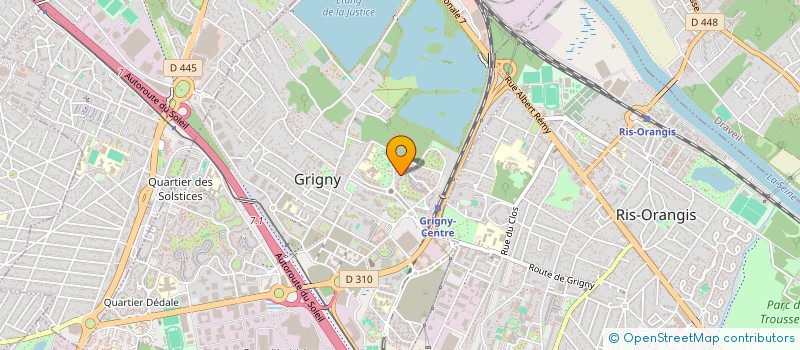 localisation de l'entreprise ASSOCIATION DES FEMMES POUR L'ACTION LA SOLIDARITE ET L'ENTRAIDE à GRIGNY