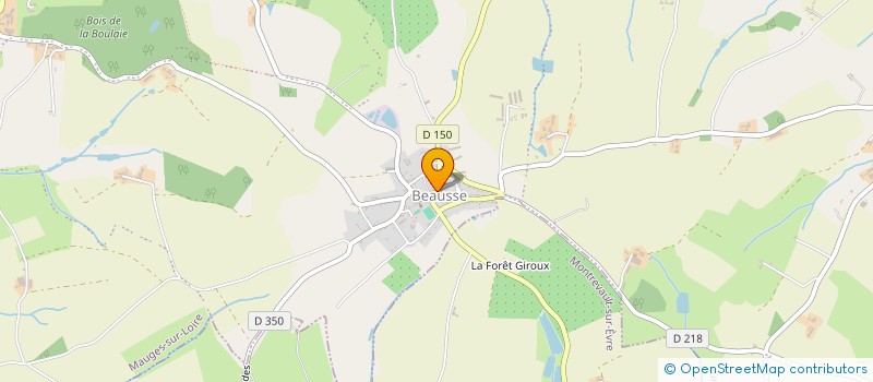 localisation de l'entreprise ASSOCIATION DES FESTIVALS BEAUSSOIS à MAUGES-SUR-LOIRE