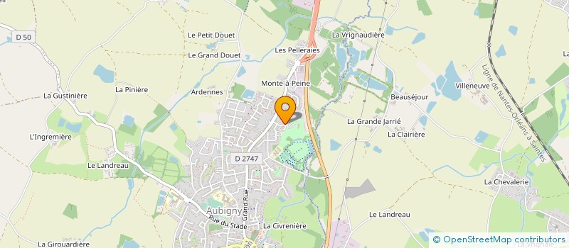 localisation de l'entreprise ASSOCIATION DES FESTIVALS D'AUBIGNY à AUBIGNY-LES CLOUZEAUX