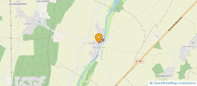 localisation de l'entreprise ASSOCIATION DES FETES D'ENENCOURT LEAGE  ENENCOURT-LEAGE
