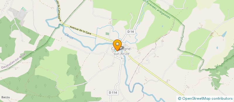 localisation de l'entreprise ASSOCIATION DES FETES ET DES LOISIRS DE CAMPAGNE SUR ARIZE à CAMPAGNE-SUR-ARIZE
