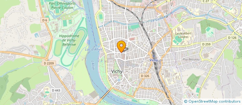 localisation de l'entreprise ASSOCIATION DES FLEURS DE FRANCE  VICHY