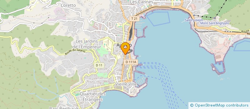 localisation de l'entreprise ASSOCIATION DES FONCTIONNAIRES ET AGENTS DE LA PREFECTURE DE CORSE-DU-SUD ( AFAP2A )  AJACCIO