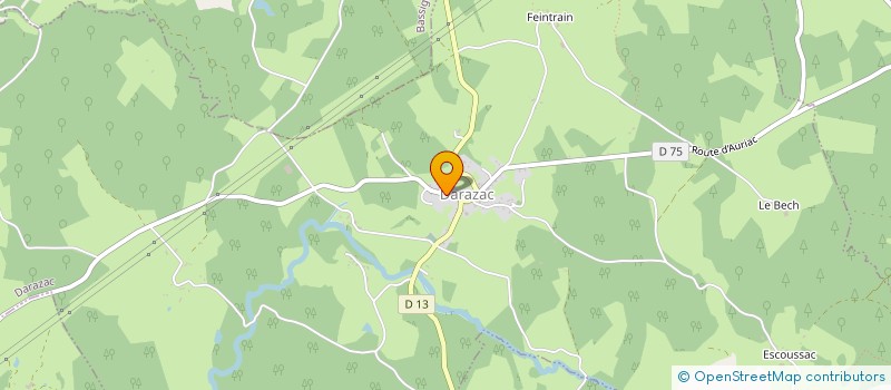 localisation de l'entreprise ASSOCIATION DES FORETS DE XAINTRIE  SAINT-GENIEZ-O-MERLE