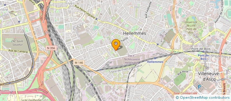 localisation de l'entreprise ASSOCIATION DES FORMATEURS DES APPRENTIS DU LYCEE HOTELIER INTERNATIONAL DE LILLE à LILLE
