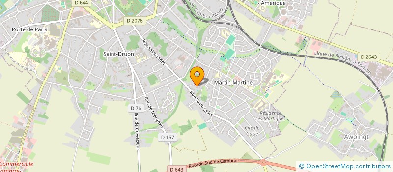 localisation de l'entreprise ASSOCIATION DES FORMATEURS SECOURISTES DU CAMBRESIS  CAMBRAI