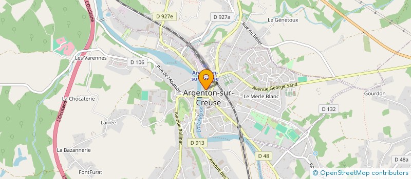 localisation de l'entreprise ASSOCIATION DES FRANCHISES T.L.M. à ARGENTON-SUR-CREUSE
