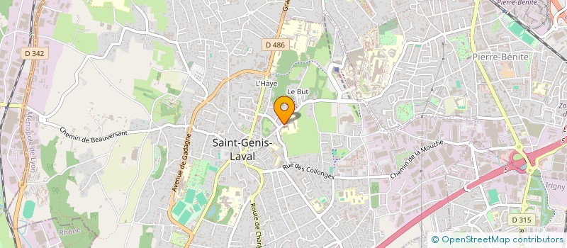 localisation de l'entreprise ASSOCIATION DES FRERES MARISTES  SAINT-GENIS-LAVAL