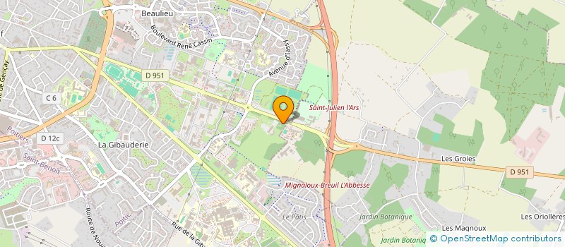 localisation de l'entreprise ASSOCIATION DES GABONAIS DE POITIERS à POITIERS