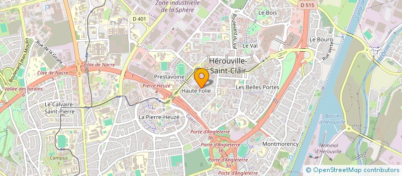 localisation de l'entreprise ASSOCIATION DES GABONAIS DU CALVADOS  HEROUVILLE-SAINT-CLAIR