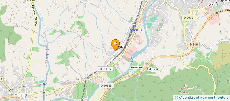 localisation de l'entreprise ASSOCIATION DES GARDES CHASSE PARTICULIERS DE L'HERAULT  BEDARIEUX