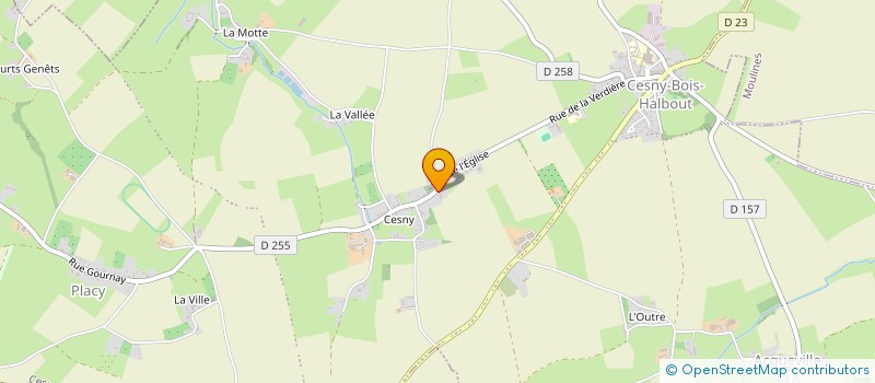 localisation de l'entreprise ASSOCIATION DES GARDES PARTICULIERS DE NORMANDIE  CESNY-LES-SOURCES