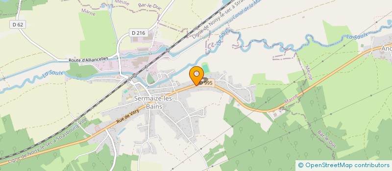 localisation de l'entreprise ASSOCIATION DES GENERALISTES D'ASTREINTE DANS LE SUD EST MARNAIS  SERMAIZE-LES-BAINS