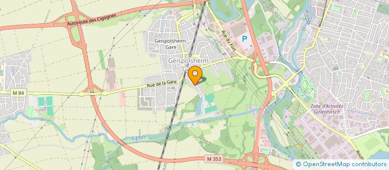 localisation de l'entreprise ASSOCIATION DES GENS DU VOYAGE D'ALSACE   GEISPOLSHEIM