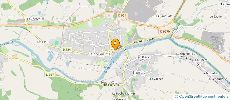 localisation de l'entreprise ASSOCIATION DES GITANS ET AMIS à SAINT-GAULTIER