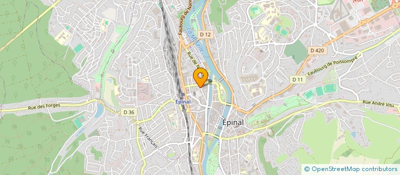 localisation de l'entreprise ASSOCIATION DES GITES RURAUX DES VOSGES  EPINAL