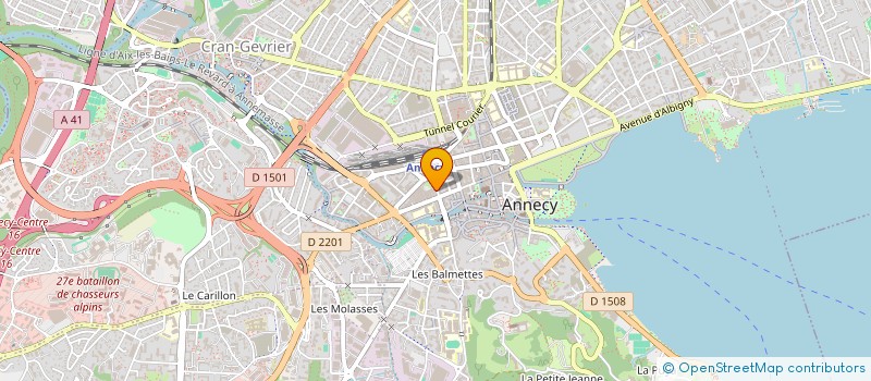 localisation de l'entreprise ASSOCIATION DES GLIERES POUR LA MEMOIRE DE LA RESISTANCE à ANNECY