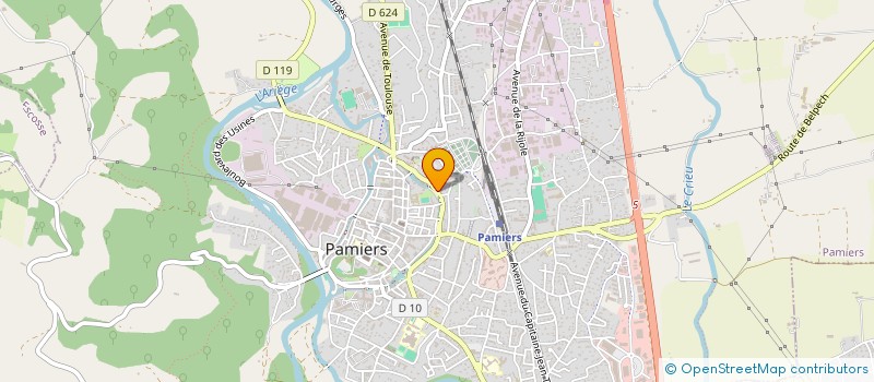 localisation de l'entreprise ASSOCIATION DES GOLFEURS DE L'APPAMEEN à PAMIERS