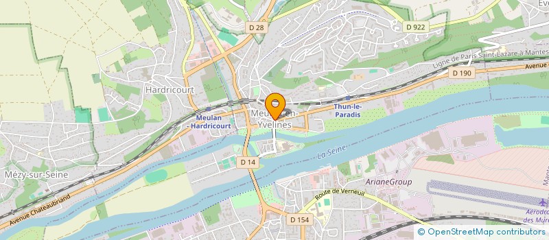 localisation de l'entreprise ASSOCIATION DES GOLFEURS DU CANTON DE MEULAN ET DU VEXIN  MEULAN-EN-YVELINES