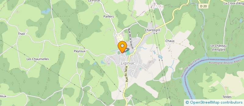 localisation de l'entreprise ASSOCIATION DES GORGES DE LA HAUTE DORDOGNE  NEUVIC