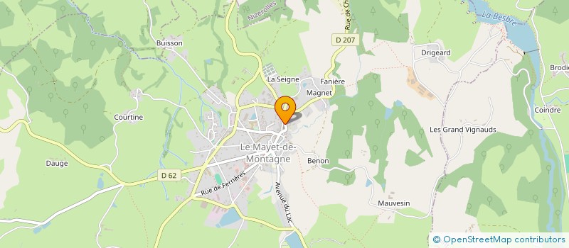 localisation de l'entreprise ASSOCIATION DES GRANDS JEUX DE LA MONTAGNE BOURBONNAISE à LE MAYET-DE-MONTAGNE