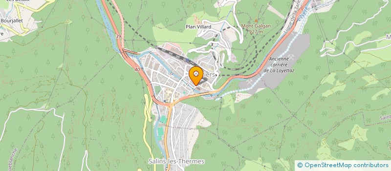 localisation de l'entreprise ASSOCIATION DES GUIDES DU PATRIMOINE SAVOIE MONT BLANC à MOUTIERS