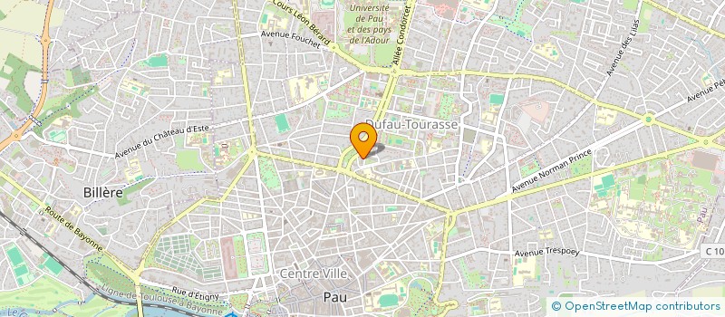 localisation de l'entreprise ASSOCIATION DES GUINEENS ET AMIS DU 64 à PAU