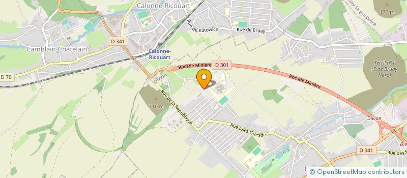 localisation de l'entreprise ASSOCIATION DES GYNECOLOGUES OBSTETRICIENS DE LA POLYCLINIQUE DE LA CLRENCE  DIVION