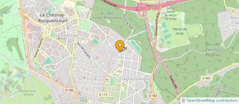 localisation de l'entreprise ASSOCIATION DES HABITANTS DE GLATIGNY à VERSAILLES
