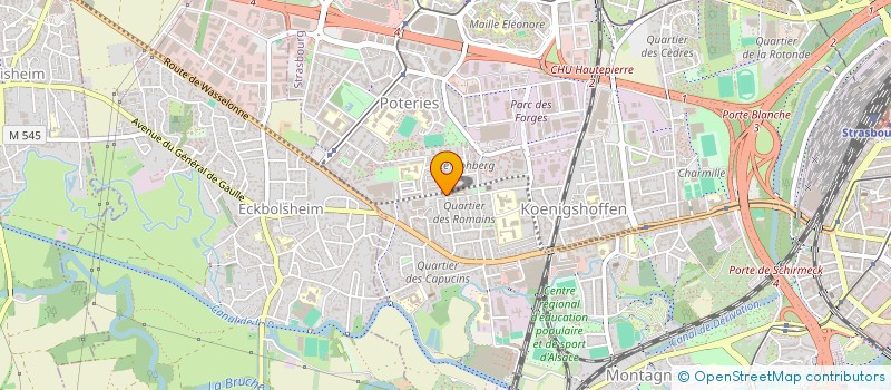 localisation de l'entreprise ASSOCIATION DES HABITANTS DE KOENIGSHOFFEN à STRASBOURG