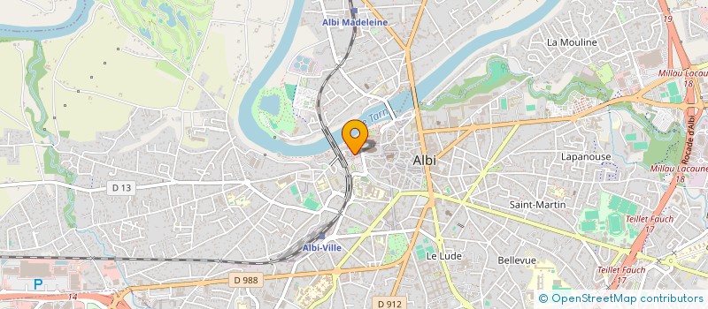 localisation de l'entreprise ASSOCIATION DES HABITANTS DE LA BUTTE DE CASTELVIEL à ALBI