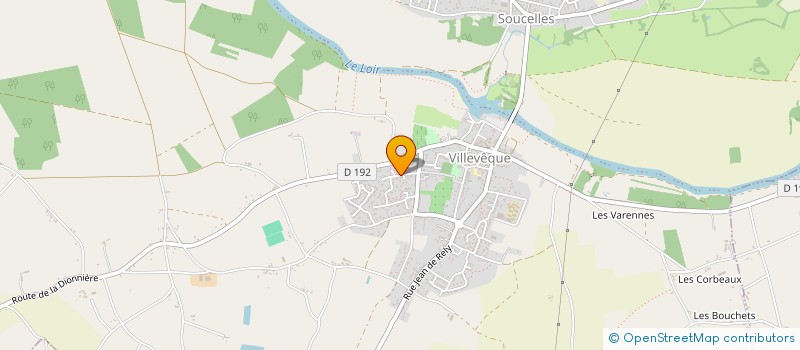 localisation de l'entreprise ASSOCIATION DES HABITANTS DE LA JEANSELLERIE  RIVES-DU-LOIR-EN-ANJOU