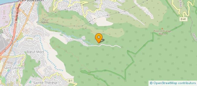 localisation de l'entreprise ASSOCIATION DES HABITANTS DE LA RAVINE DES LATANIERS  LA POSSESSION