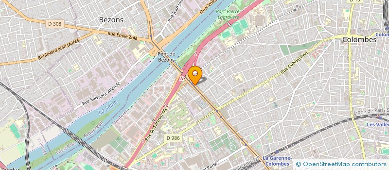 localisation de l'entreprise ASSOCIATION DES HABITANTS DES COTES D'AUTY  COLOMBES