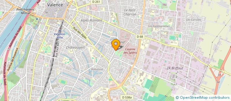 localisation de l'entreprise ASSOCIATION DES HABITANTS DU GRAND CHARRAN à VALENCE