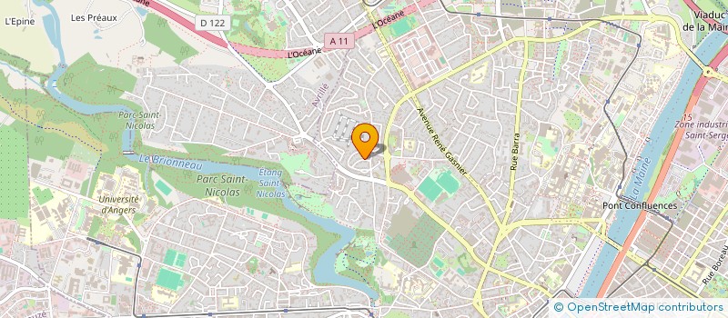 localisation de l'entreprise ASSOCIATION DES HABITANTS DU QUARTIER DE NAZARETH à ANGERS