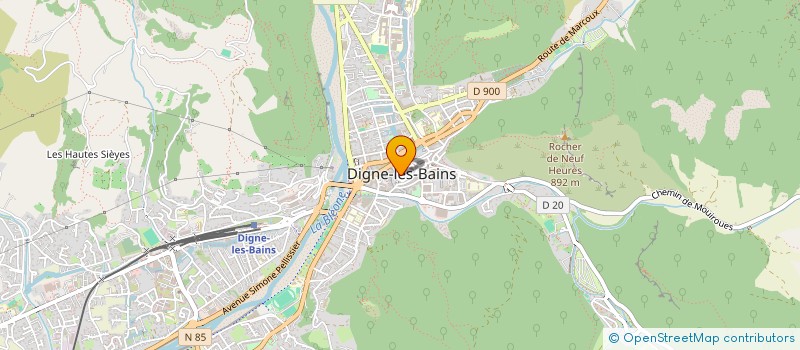 localisation de l'entreprise ASSOCIATION DES HABITANTS DU QUARTIER DU HAUT ROCHAS à DIGNE-LES-BAINS