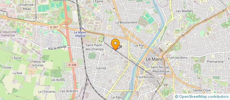 localisation de l'entreprise ASSOCIATION DES HABITANTS DU QUARTIER SAINT PAVIN-GAMBETTA  LE MANS